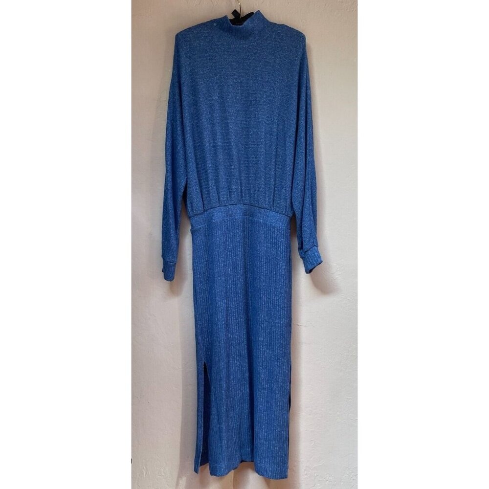 SATURDAY/SUNDAY Anthropologie Mariah Long Sleeve Rib Knit Maxi Dress Large New